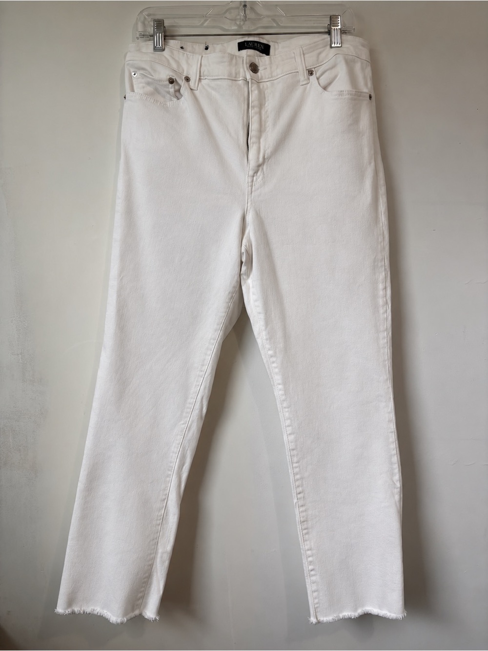 Ralph Lauren White Straight-Leg Jeans